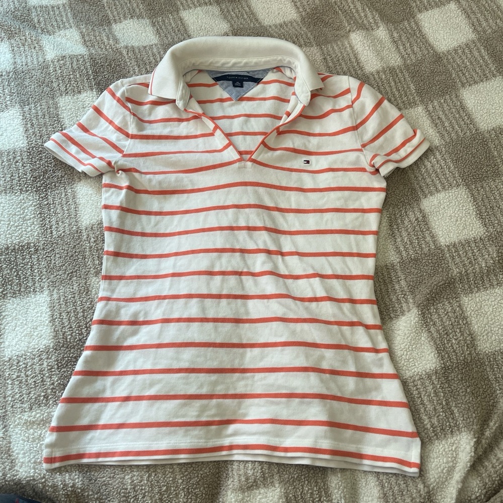 tommy hilfigher v neck polo